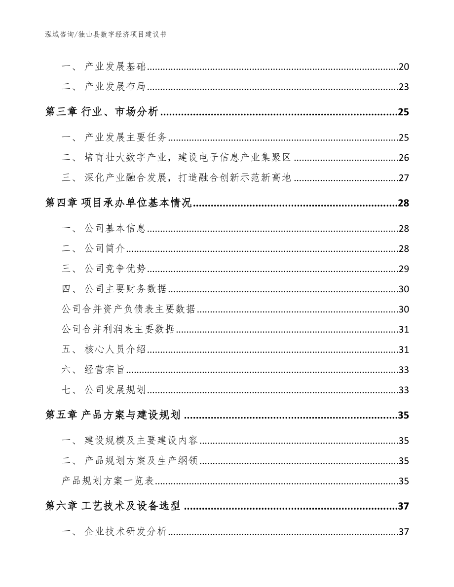 独山县数字经济项目建议书模板范本_第4页