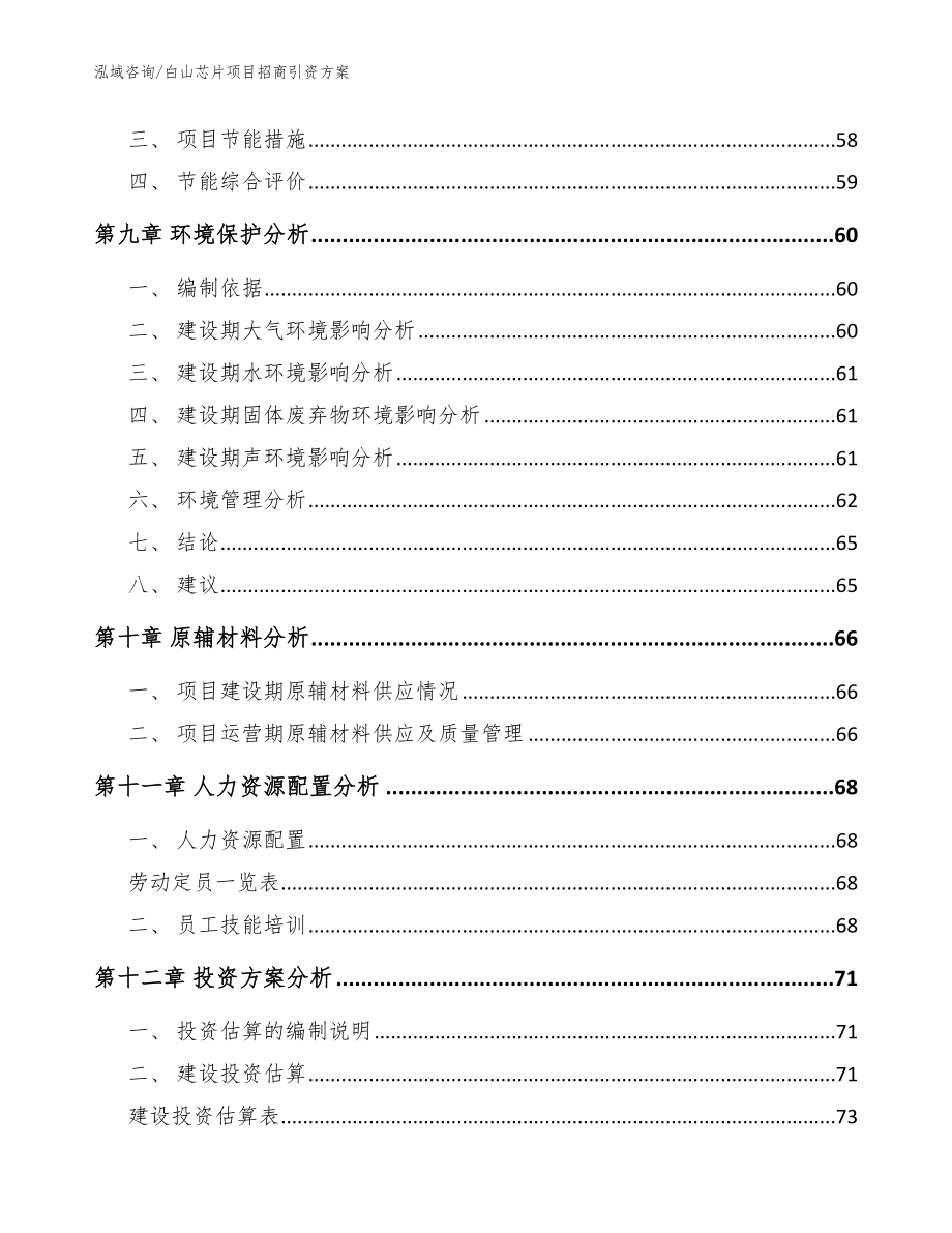 白山芯片项目招商引资方案_模板_第4页