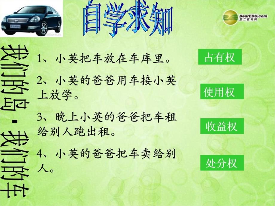 八年级历史下册第七课第一框财产属于谁留给谁教学教材_第4页