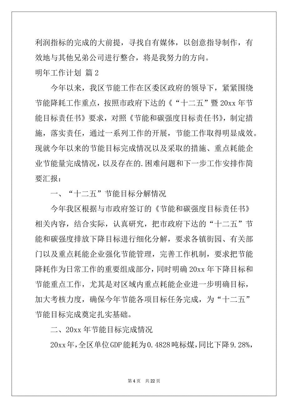 2022-2023年明年工作计划四篇_第4页