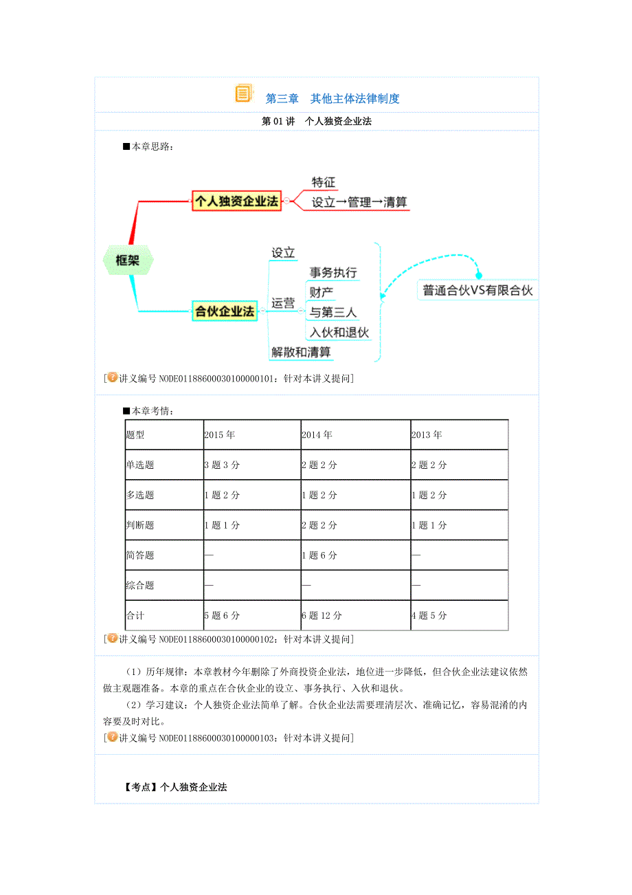 【中级会计职称考试】经济法基础学习班讲义(苏苏主讲)03其他主体法律制度_第1页