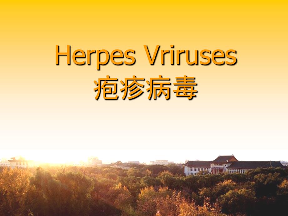 疱疹病毒HerpesVriruses讲解学习_第1页