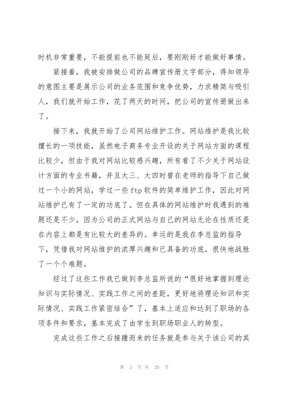 电子商务实习心得报告_第3页