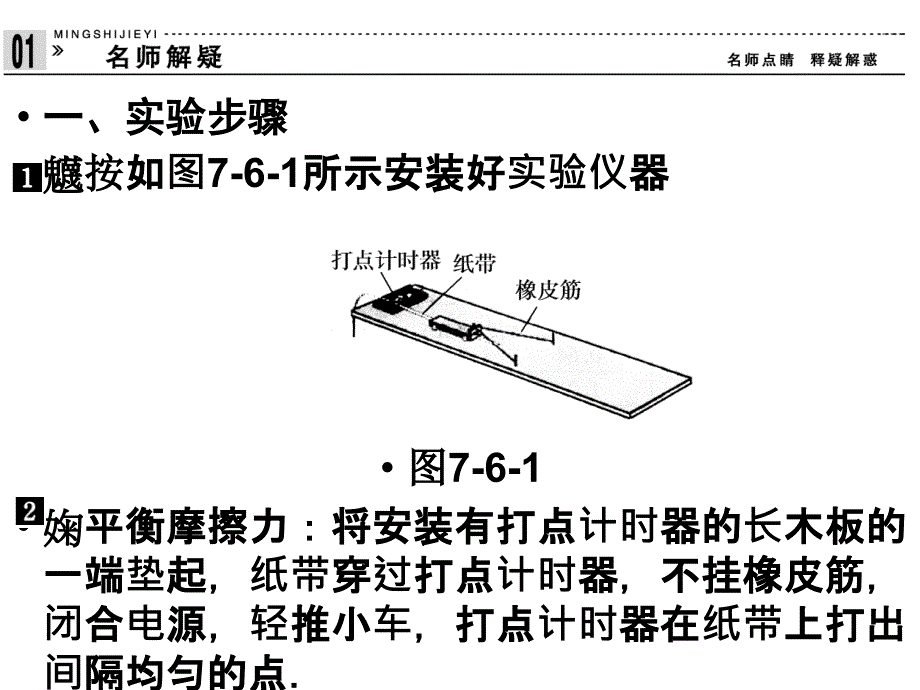 高中物理课件（新人教必修二）7.6《实验：探究功与物体速度变化的关系》5_第3页