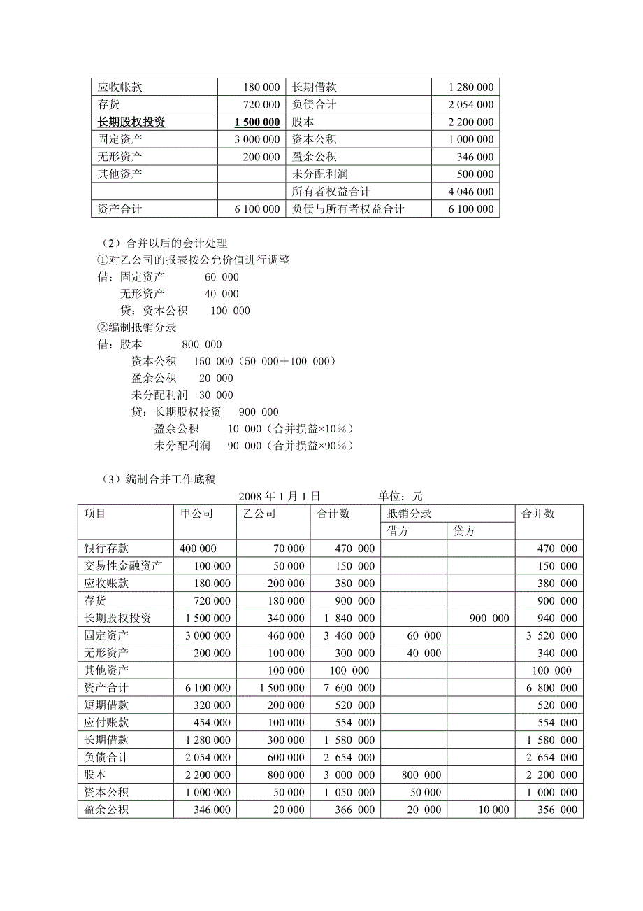 电大期末考核资料2015年电大本科高级财务会计形成性考核册作业1答案_第3页