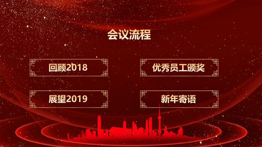 2019聚梦想创辉煌年终晚会ppt模板_第3页