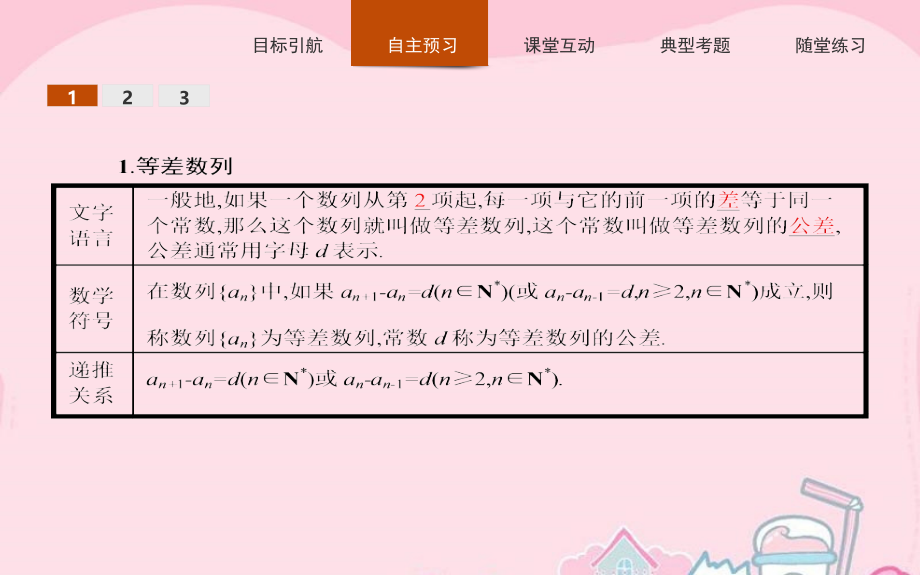 福建省莆田第八中学高中数学必修5人教版：2-2-1 等差数列课件_第2页