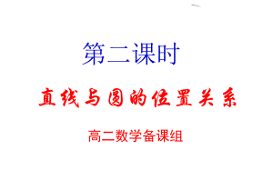 浙江省杭州市塘栖中学高中数学必修二课件：4-2直线、圆的位置关系（2）