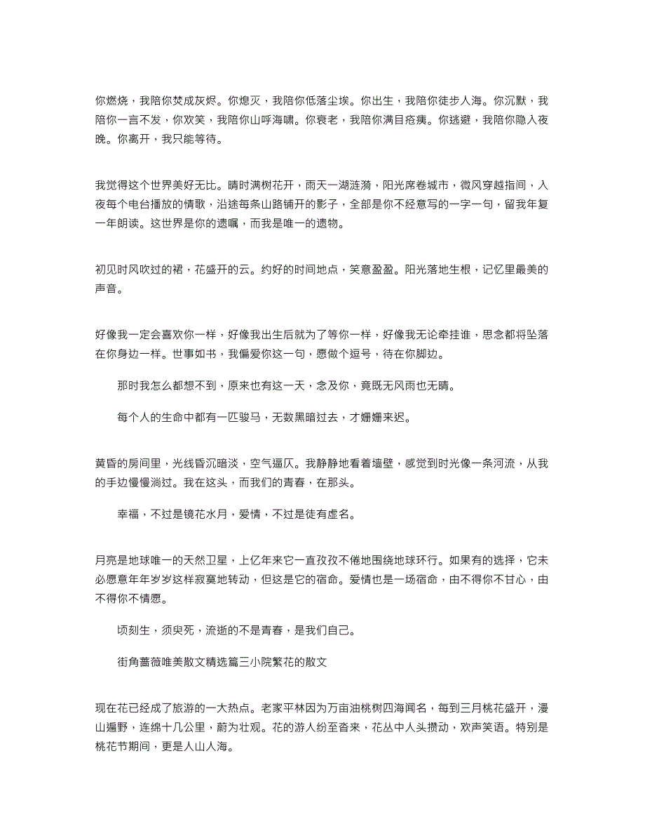 2022年关于街角蔷薇唯美散文5篇材料大全_第3页