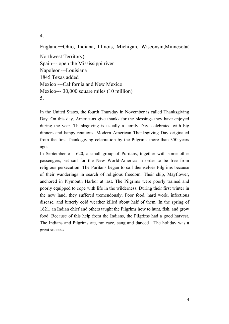 内蒙古大学2006-2007 第一学期 (秋季)《英美概况》期末试卷2及答案_第4页