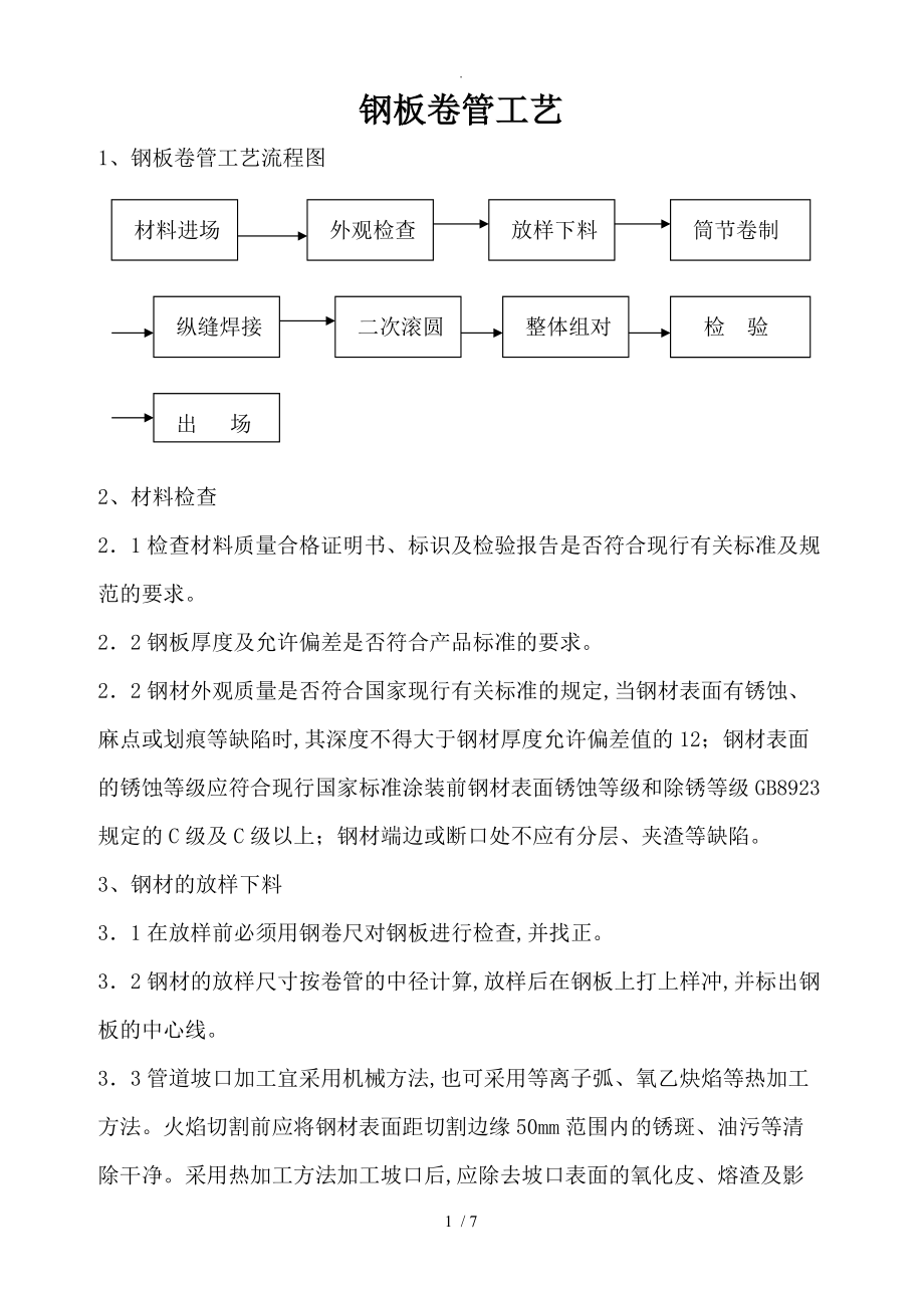 钢板卷管工工艺设计_第1页