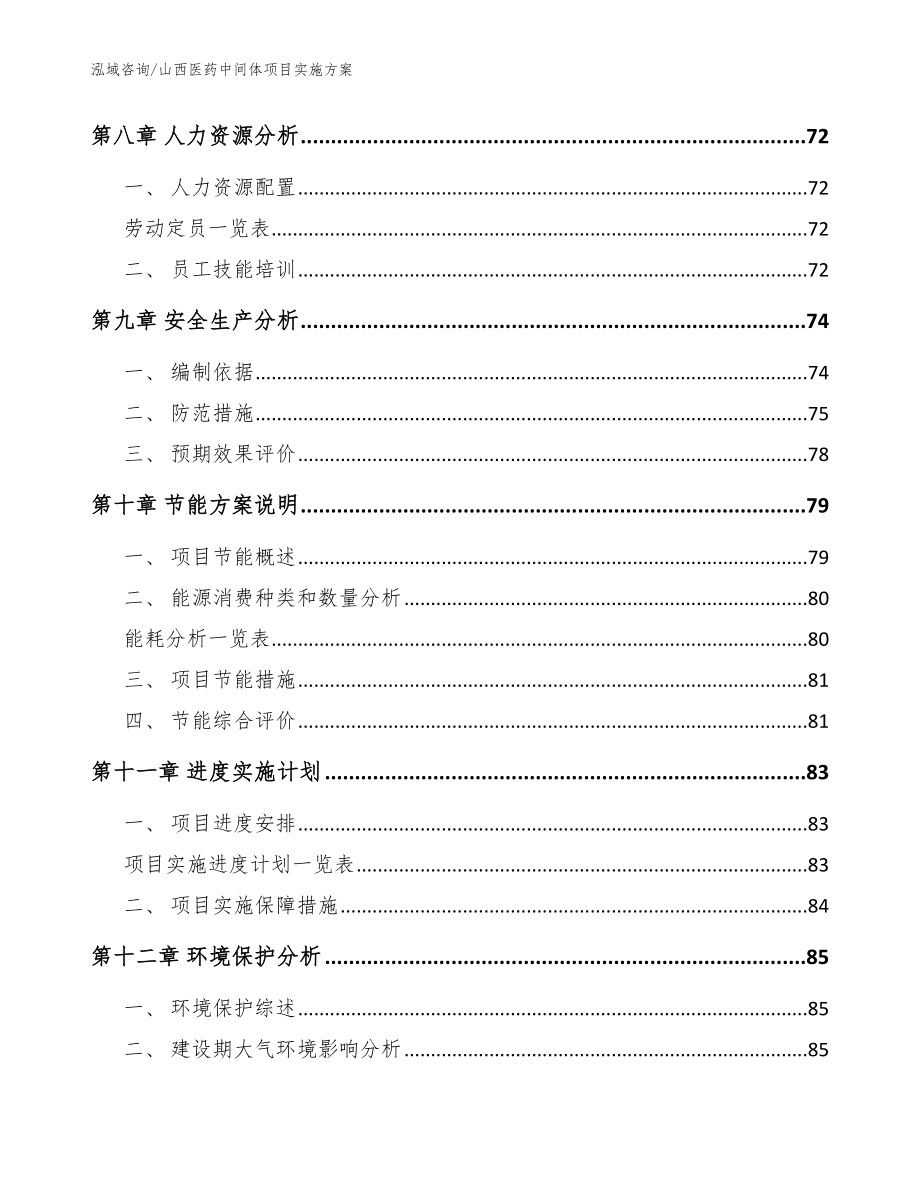 山西医药中间体项目实施方案【参考范文】_第3页