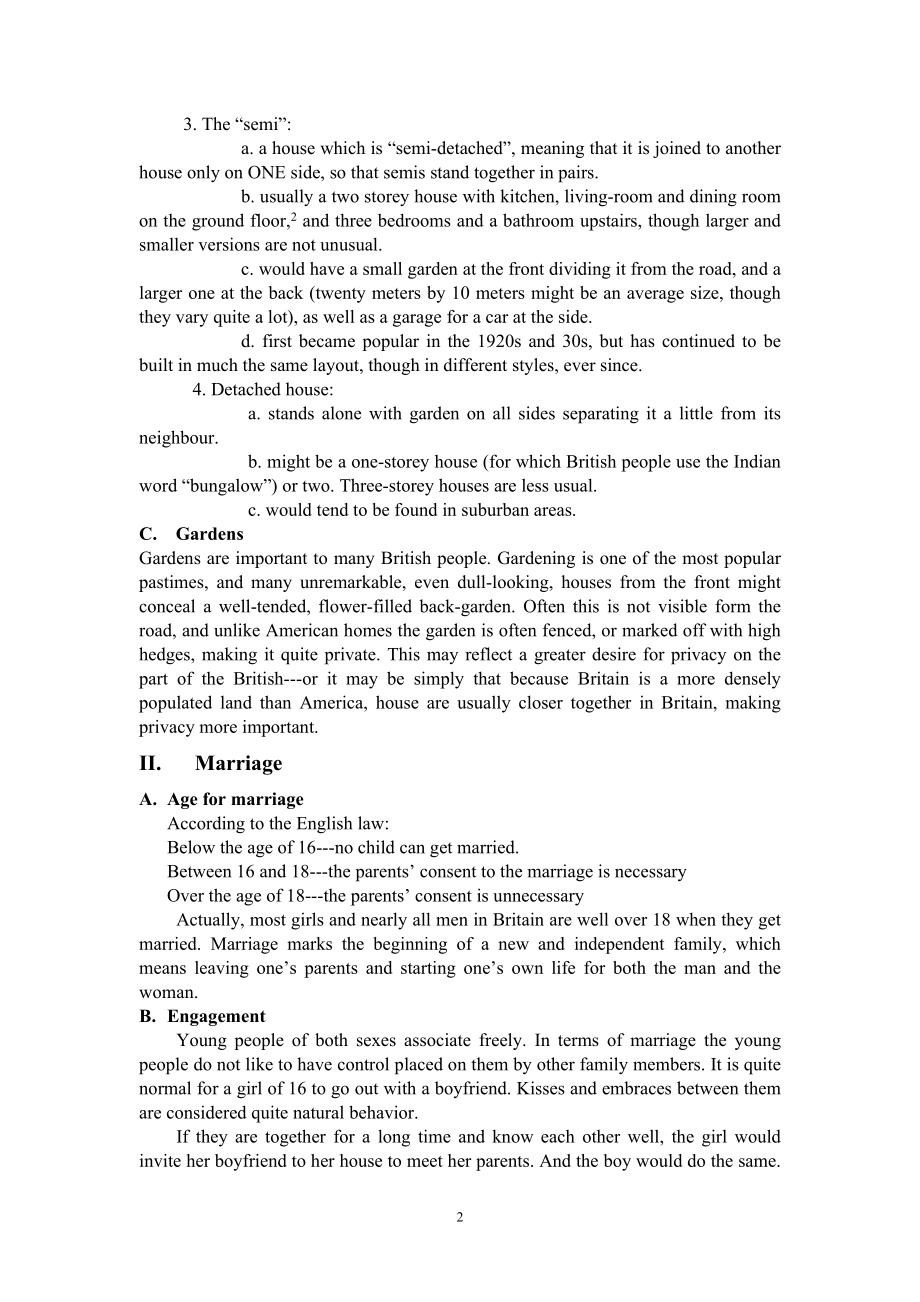 蒙大英语国家-英国概况教案06-1British Family Life and Welfare (I)_第2页