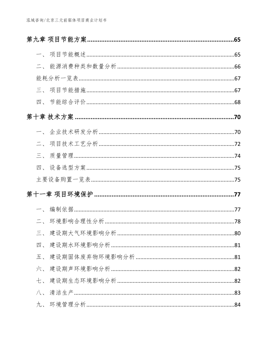 北京三元前驱体项目商业计划书（模板范本）_第3页