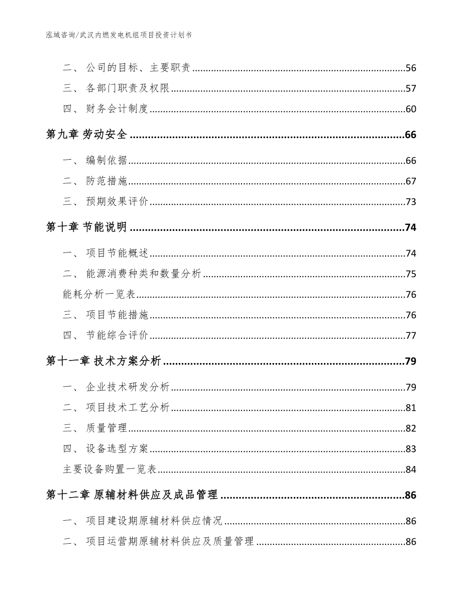 武汉内燃发电机组项目投资计划书【参考模板】_第3页