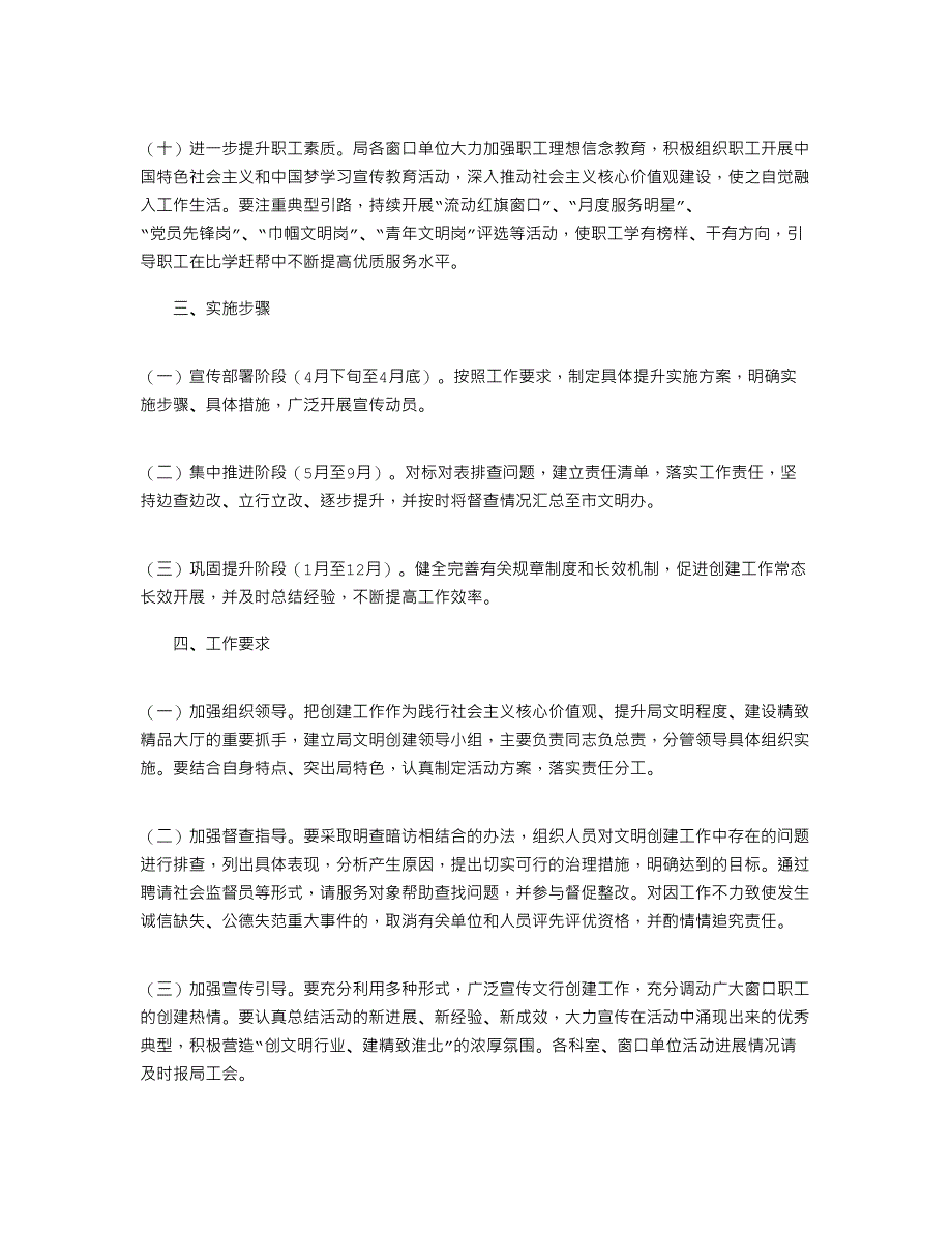 文明创建提升行动2022年实施方案_第3页