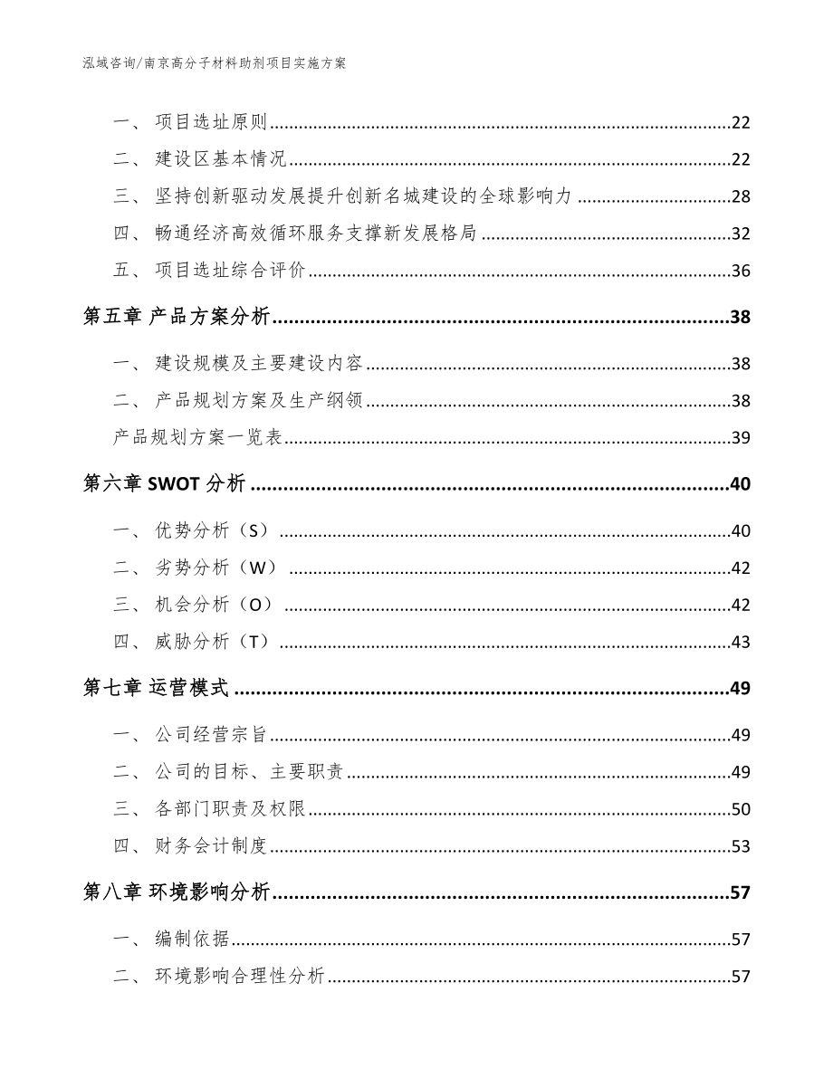 南京高分子材料助剂项目实施方案_参考模板_第2页