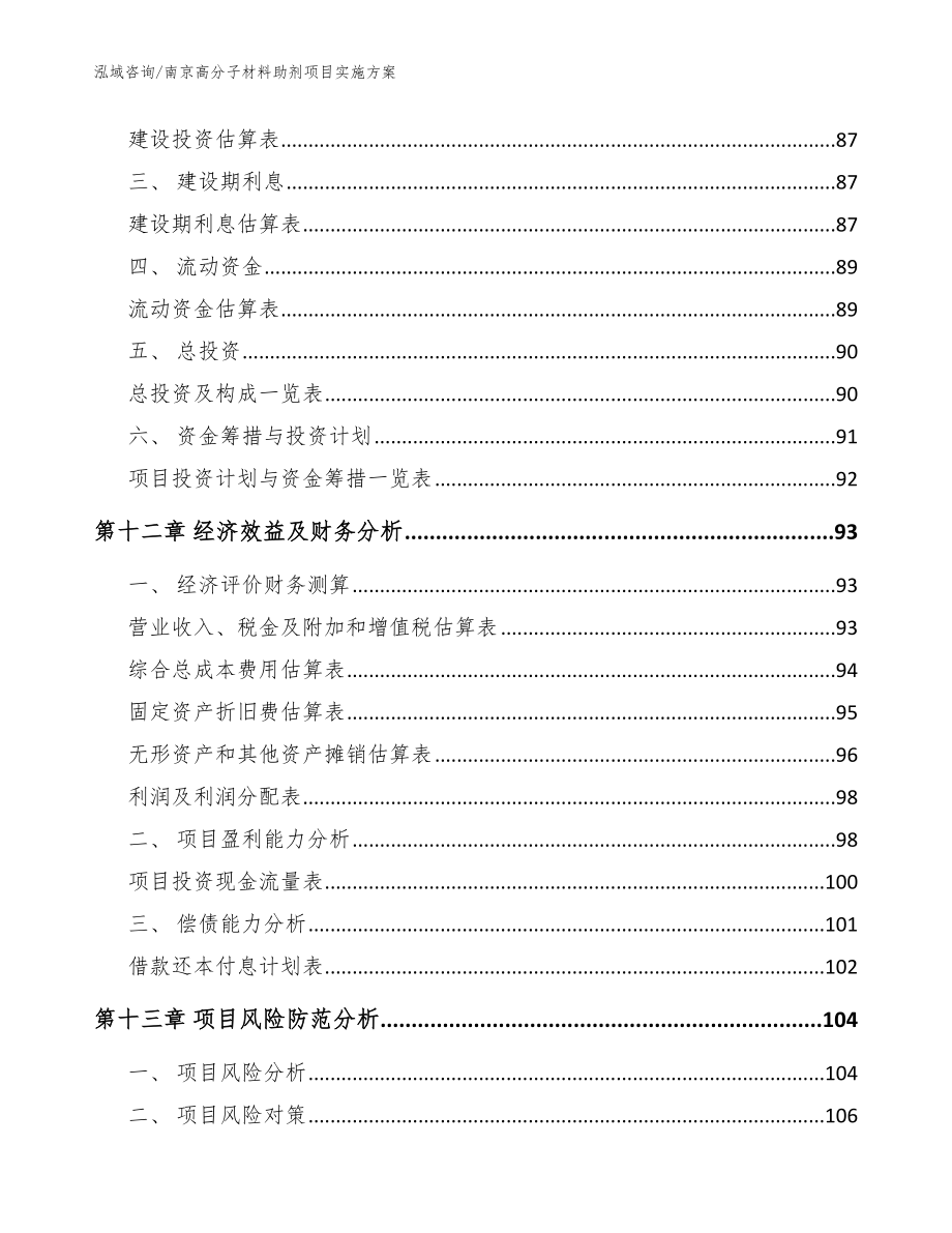 南京高分子材料助剂项目实施方案_参考模板_第4页