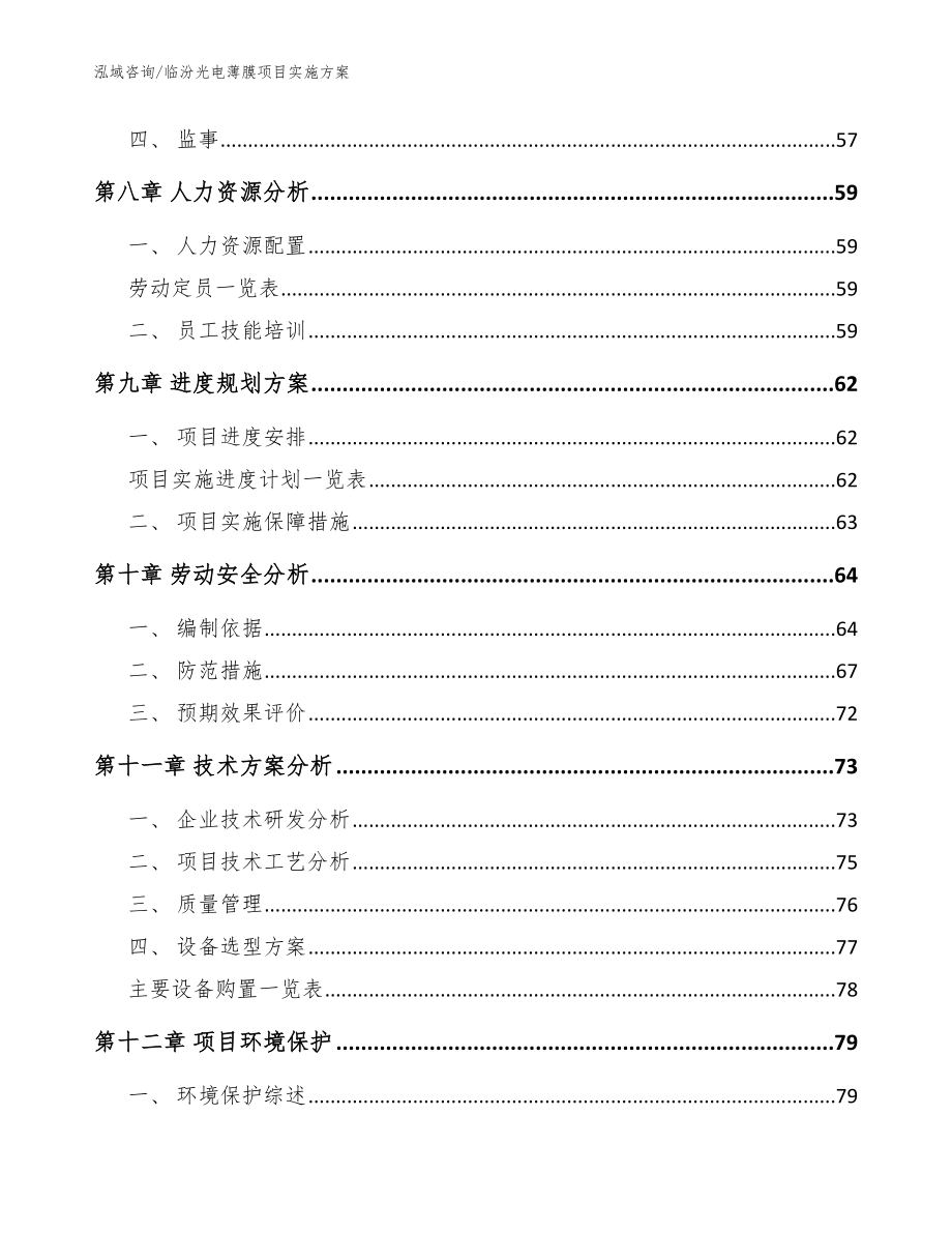 临汾光电薄膜项目实施方案（参考模板）_第4页