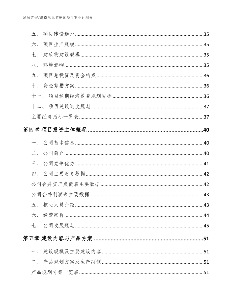 济南三元前驱体项目商业计划书【参考范文】_第3页