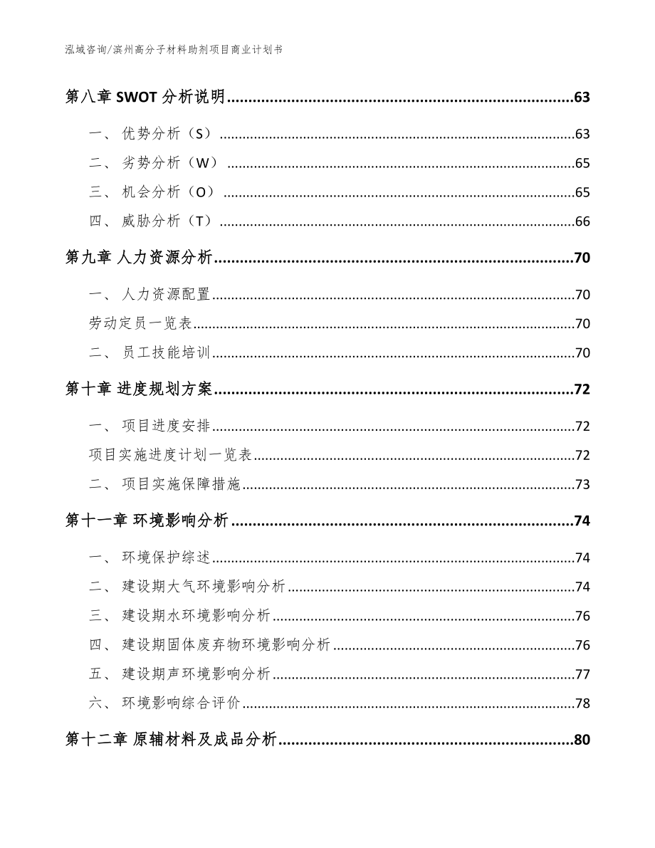 滨州高分子材料助剂项目商业计划书（范文）_第4页