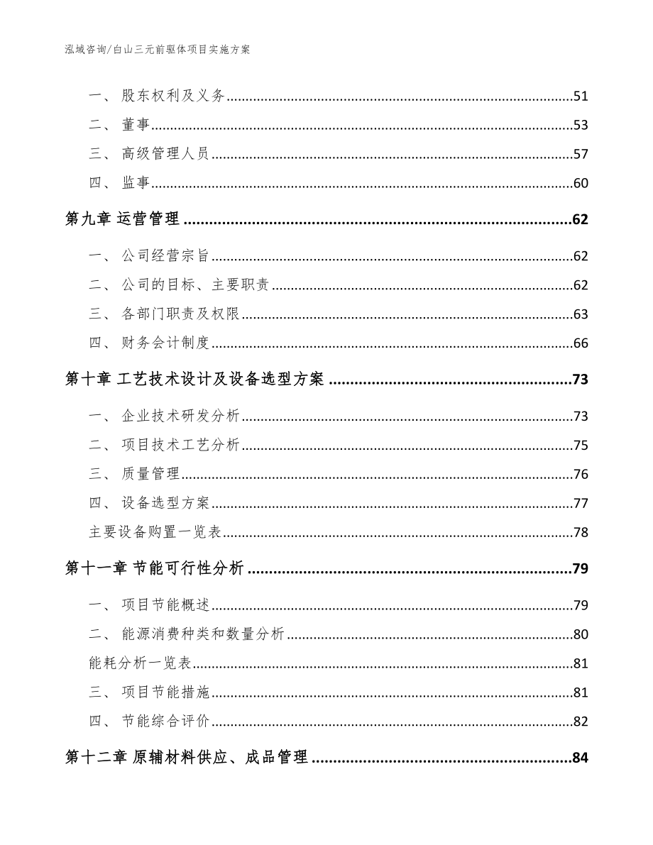 白山三元前驱体项目实施方案【范文模板】_第4页