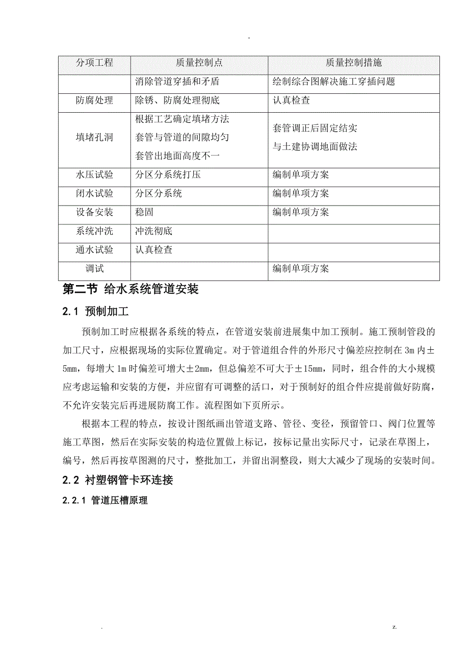 厂房给排水系统施工组织设计_第2页