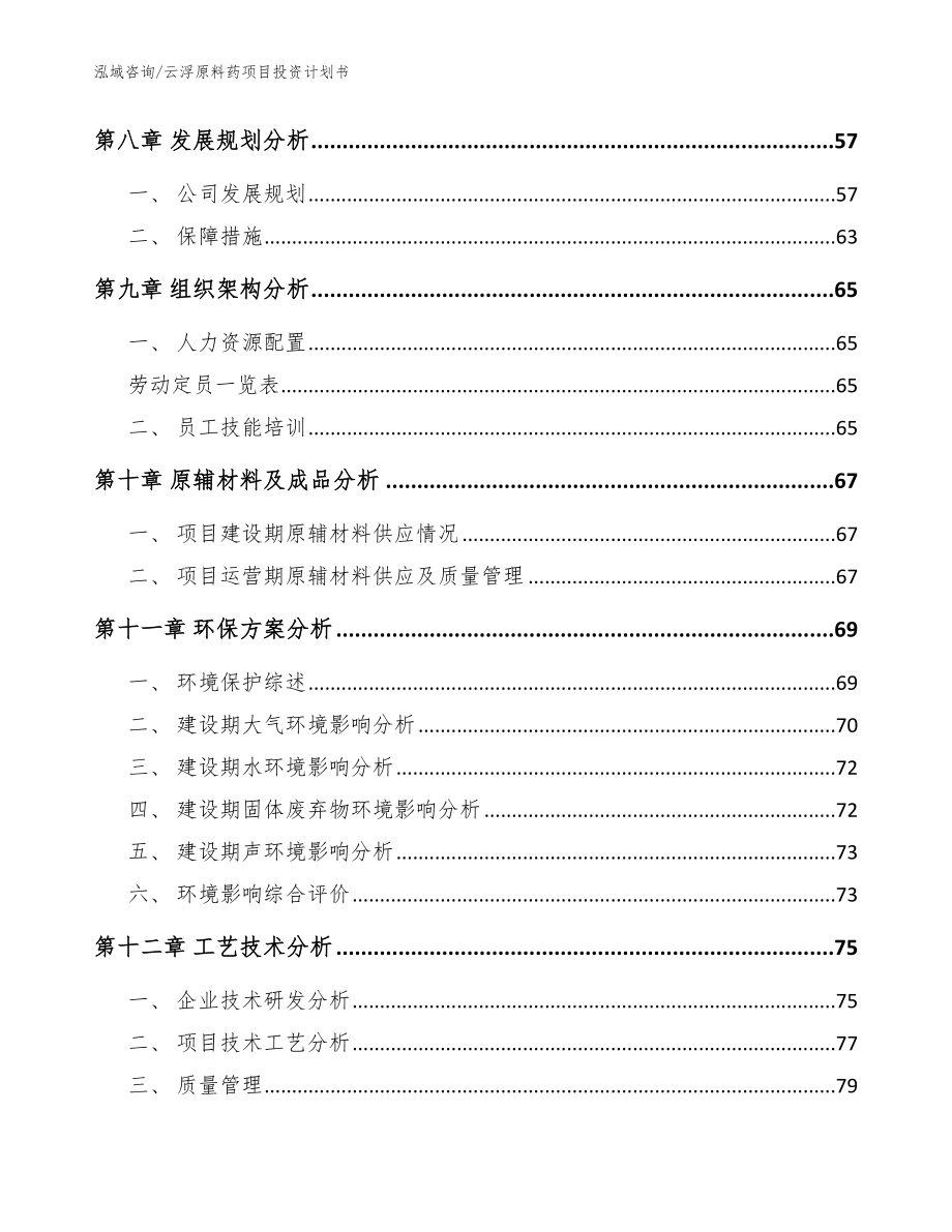 云浮原料药项目投资计划书模板范文_第4页