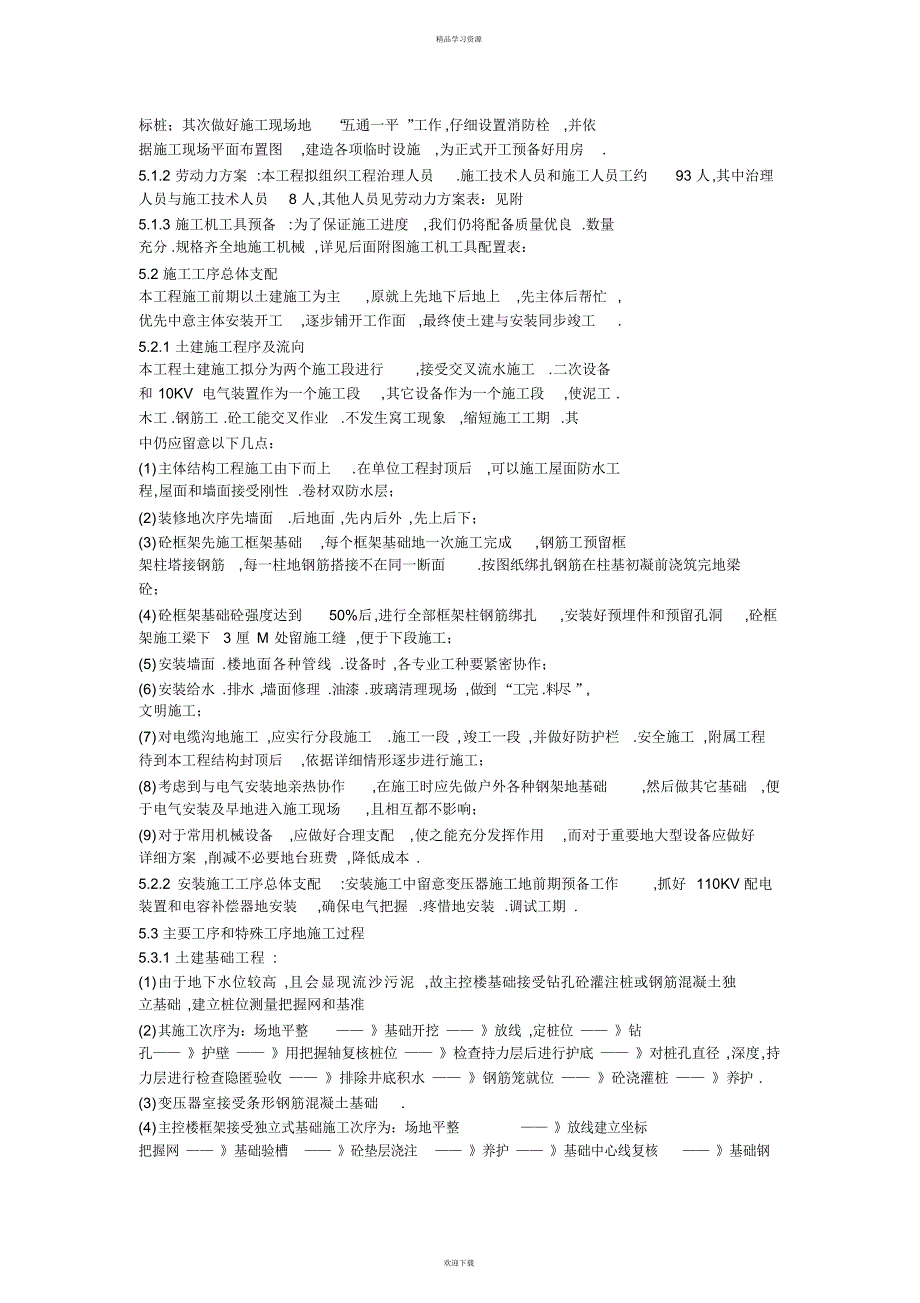 2022年KV南湖变电站安装工程施工组织_第3页