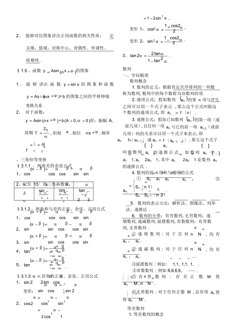 2022年对口高考高中数学必修知识点归纳_第4页