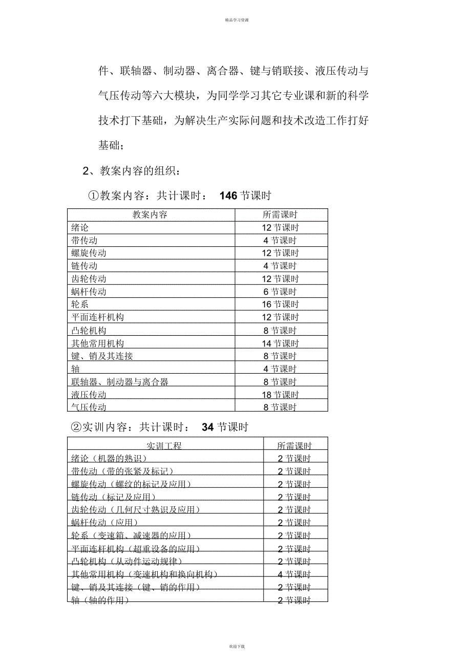 2022年机械基础说课教案_第5页