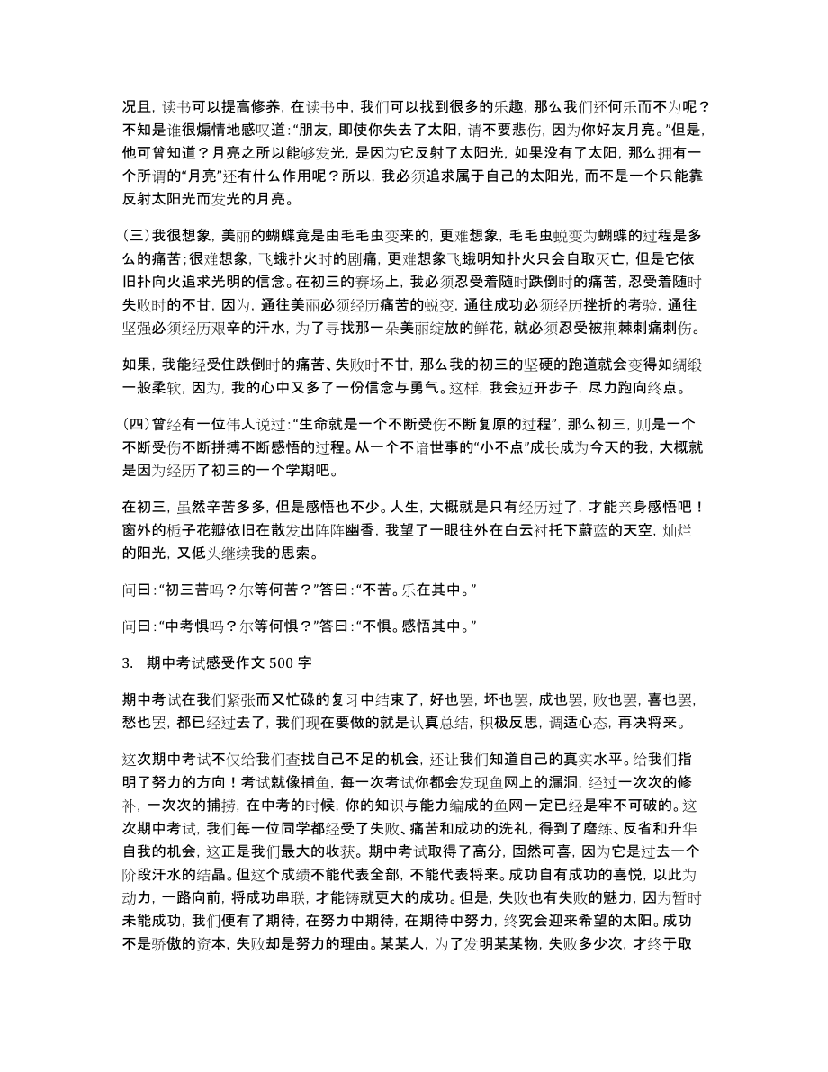 中考前的总结作文_第3页