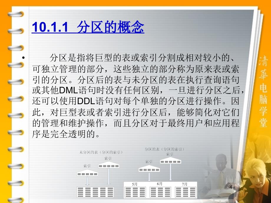 华联学院面向移动商务数据库技术课件第10章其他的模式对象_第4页