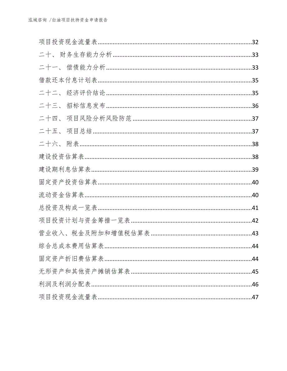 白油项目扶持资金申请报告（模板范本）_第3页