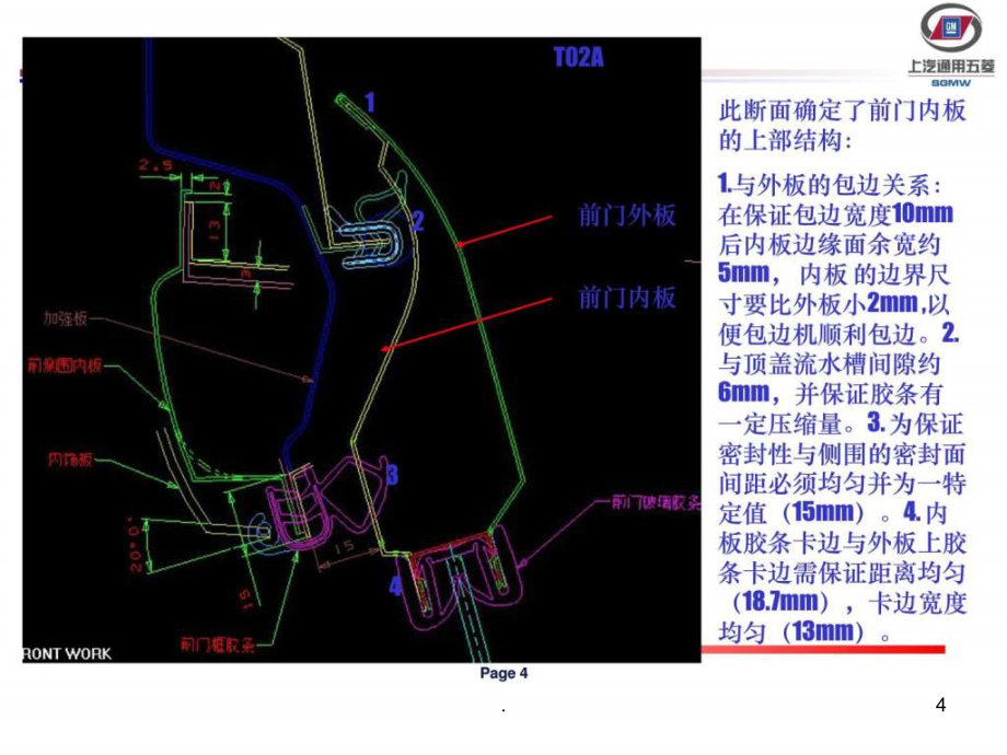 汽车白车身前门内板结构设计_第4页