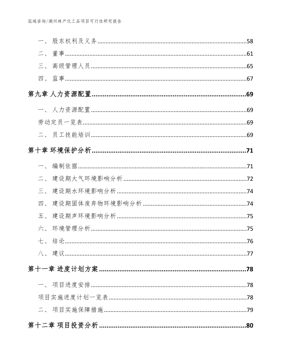 湖州林产化工品项目可行性研究报告_参考模板_第3页