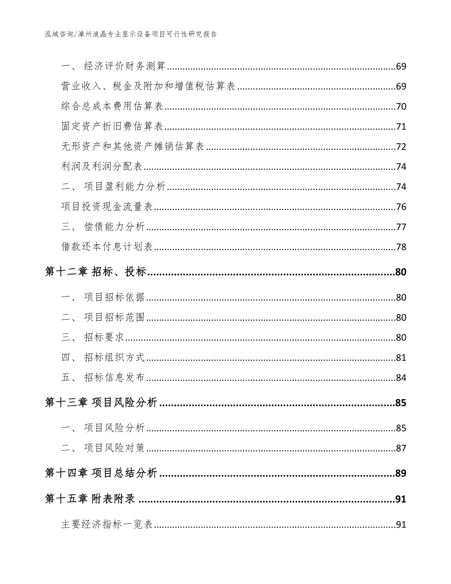 漳州液晶专业显示设备项目可行性研究报告模板参考_第4页