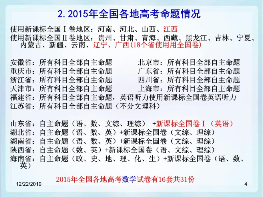 关注变化、把握特点、明确考向、高效备考幻灯片课件_第4页