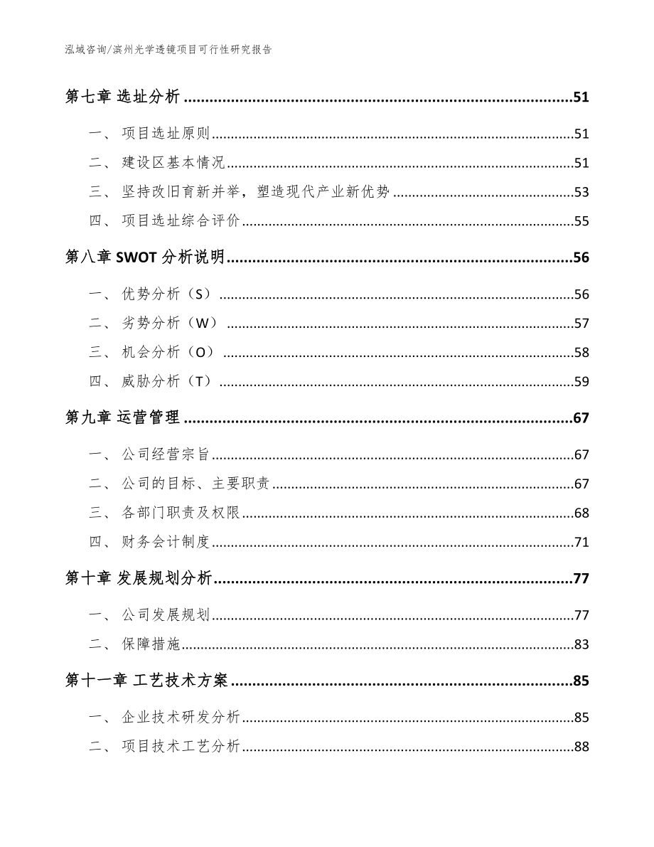 滨州光学透镜项目可行性研究报告（模板）_第4页