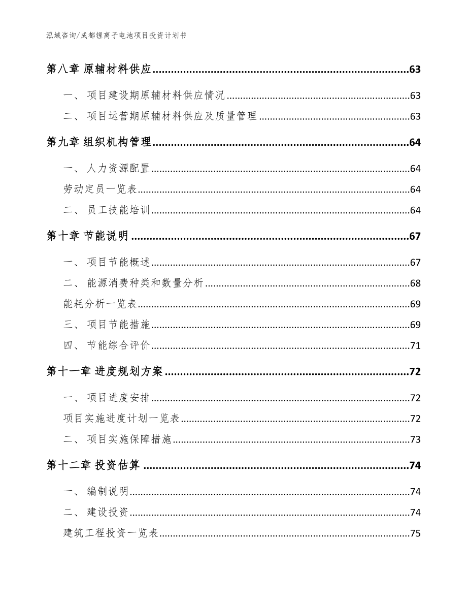 成都锂离子电池项目投资计划书【模板范本】_第3页