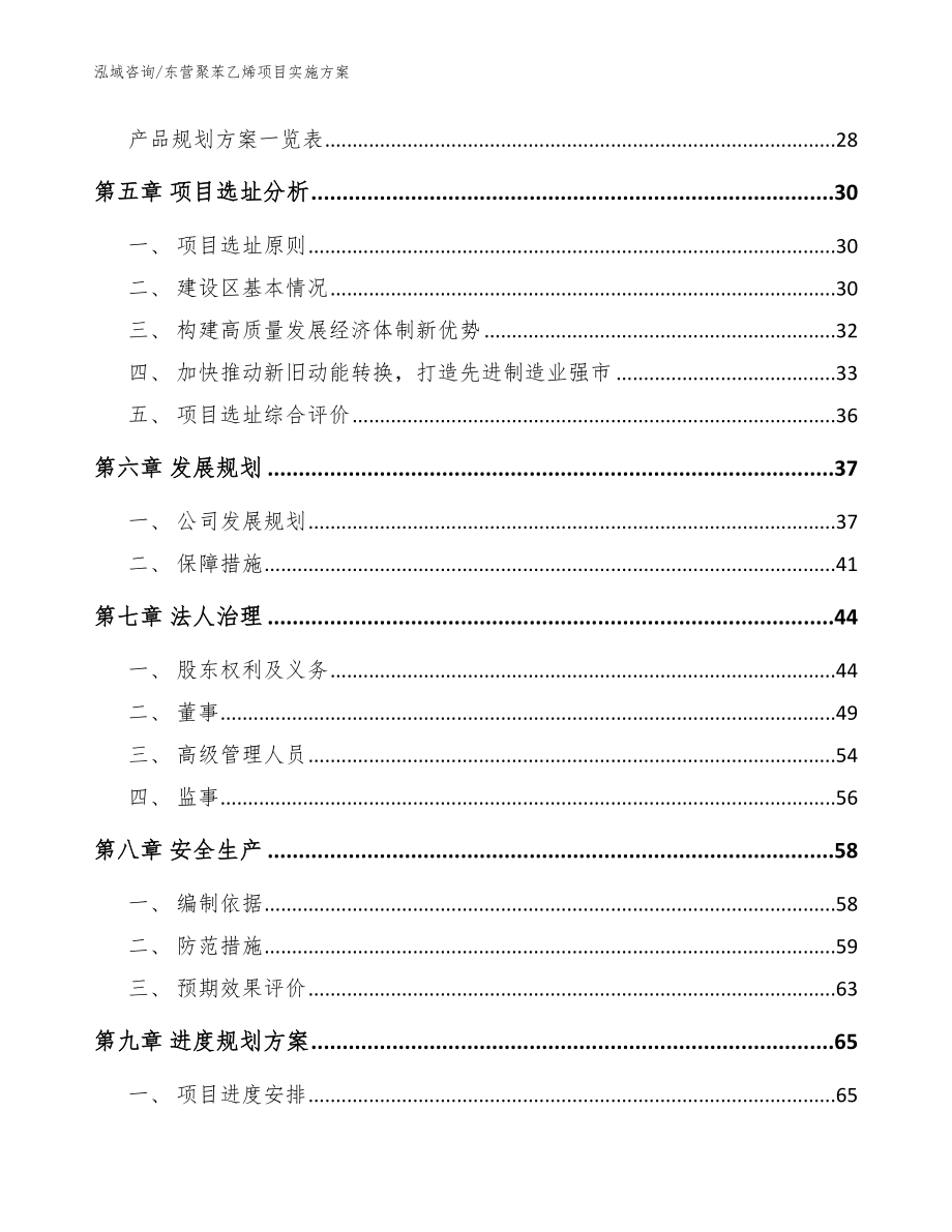 东营聚苯乙烯项目实施方案【模板】_第2页