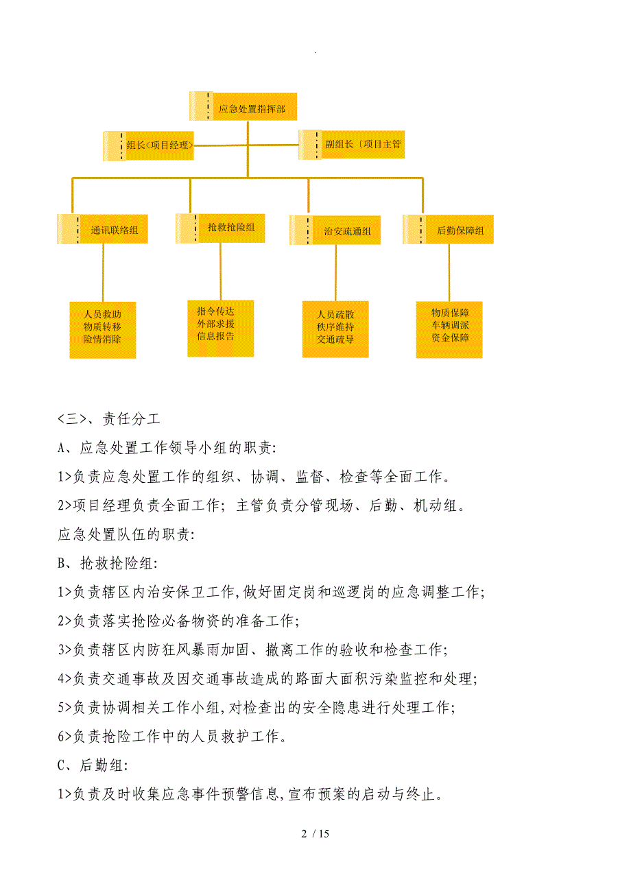 管理预案和紧急情况处理方案总结_第2页