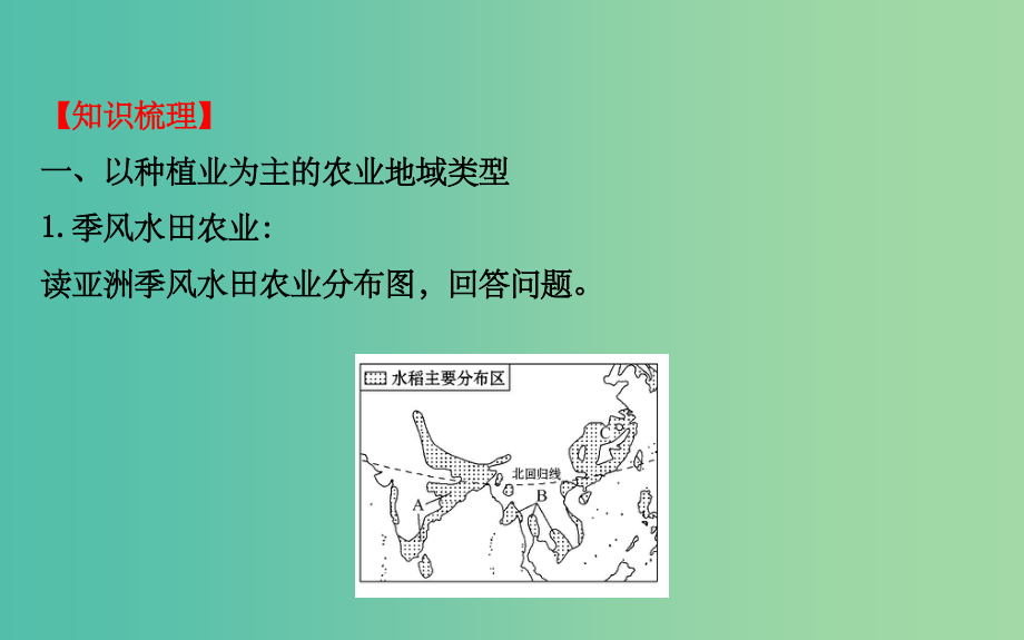 高考地理一轮专题复习 人文地理 3.2以种植业为主的农业地域类型_第3页