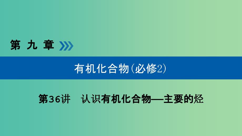 高考化学大一轮复习第36讲认识有机化合物--主要的烃考点3化石燃料的综合利用优盐件_第1页