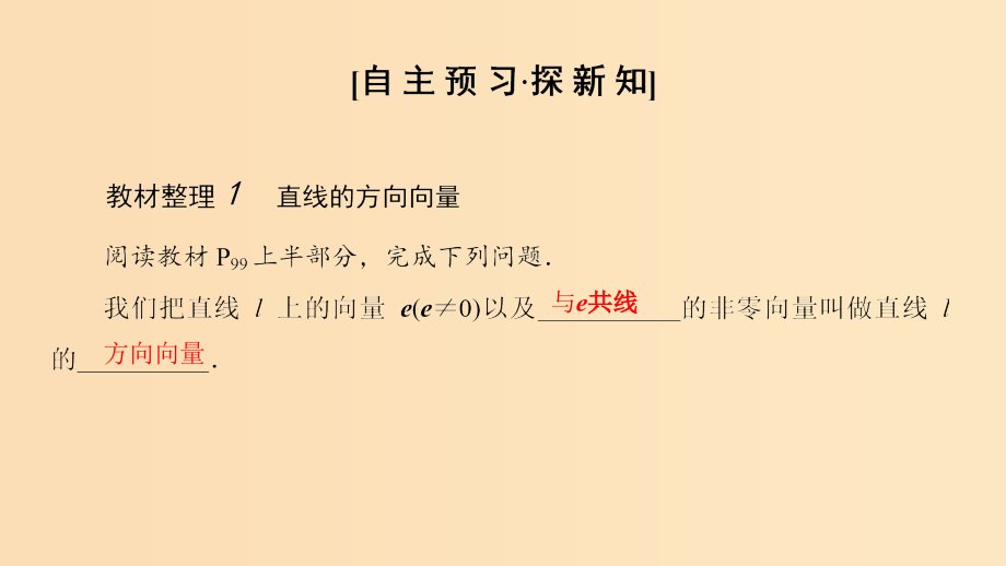 高中数学 第3章 空间向量与立体几何 3.2 3.2.1 直线的方向向量与平面的法向量 苏教版选修2_第3页