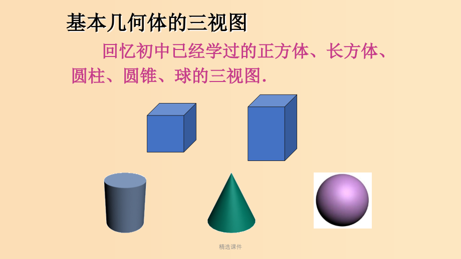 高中数学 第一章 空间几何体 1.2.2 空间几何体的三视图 新人教A版必修2_第4页