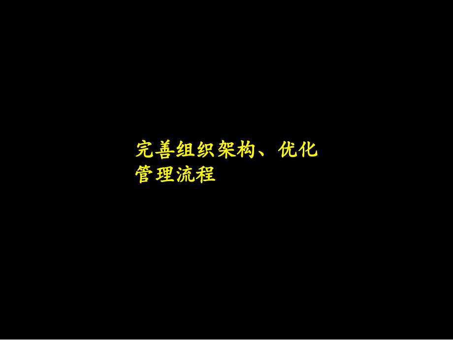 完善组织架构及优化管理流程1知识课件_第1页