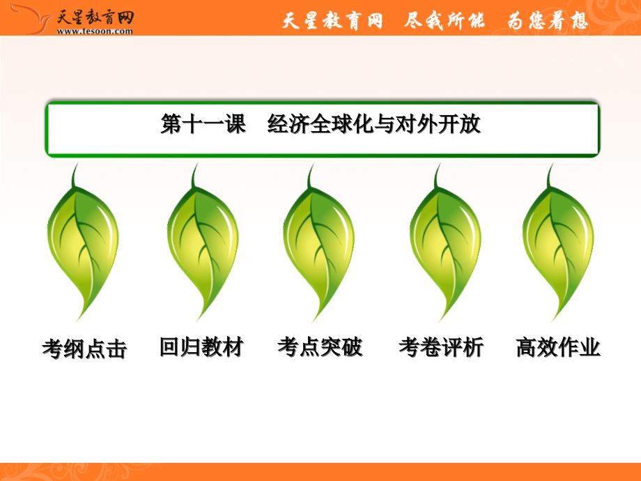 2014高三政治一轮复习：1-4-11经济全球化与对外开放讲课资料_第2页