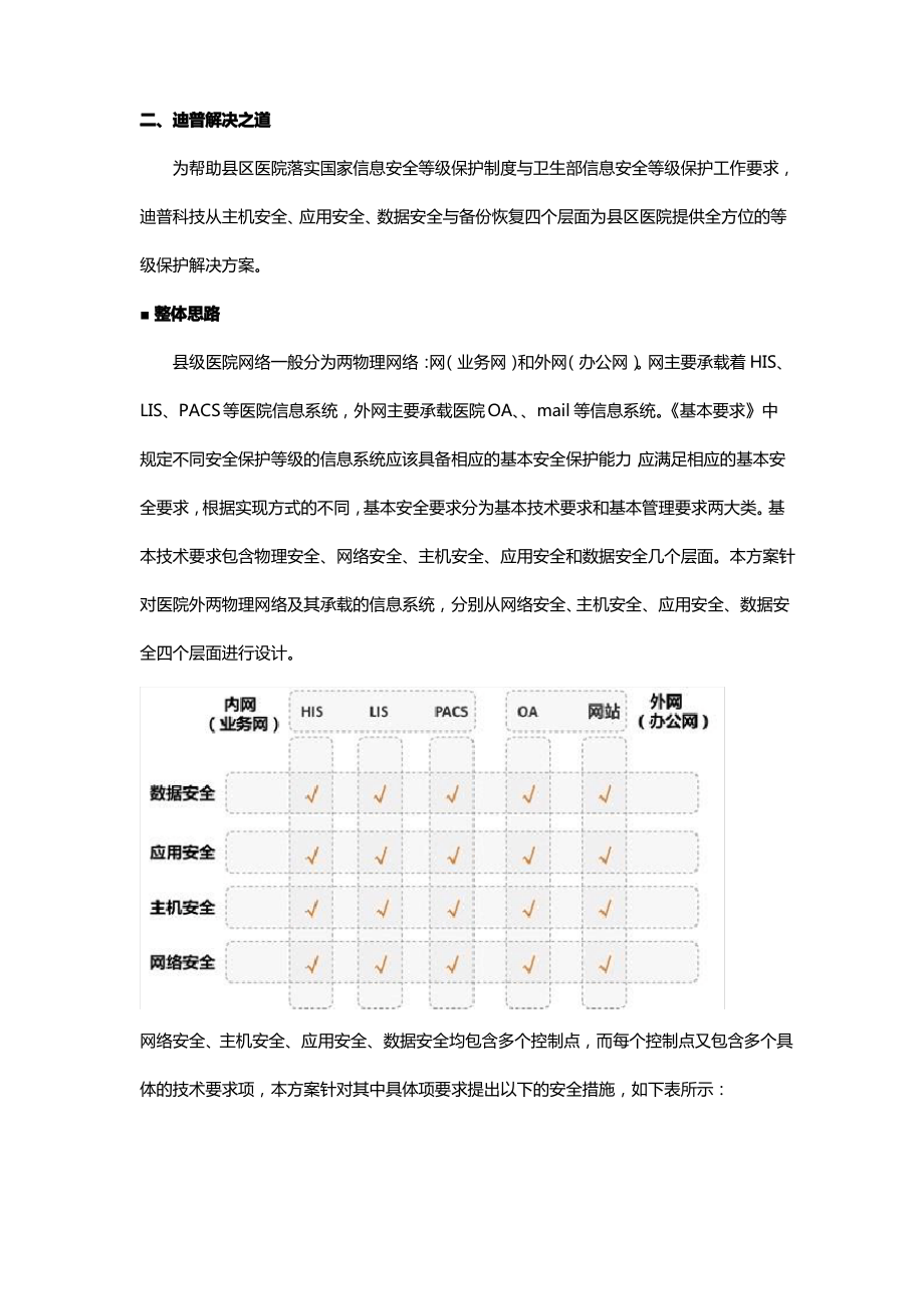 医院信息化安全系统等保解决方案设计(二级)_第2页