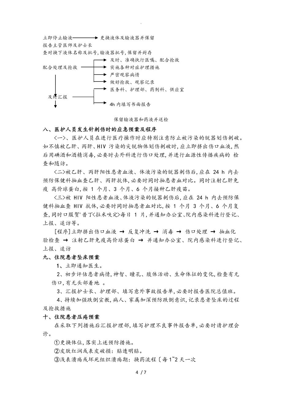 中医科应急处置预案与处理流程图_第4页